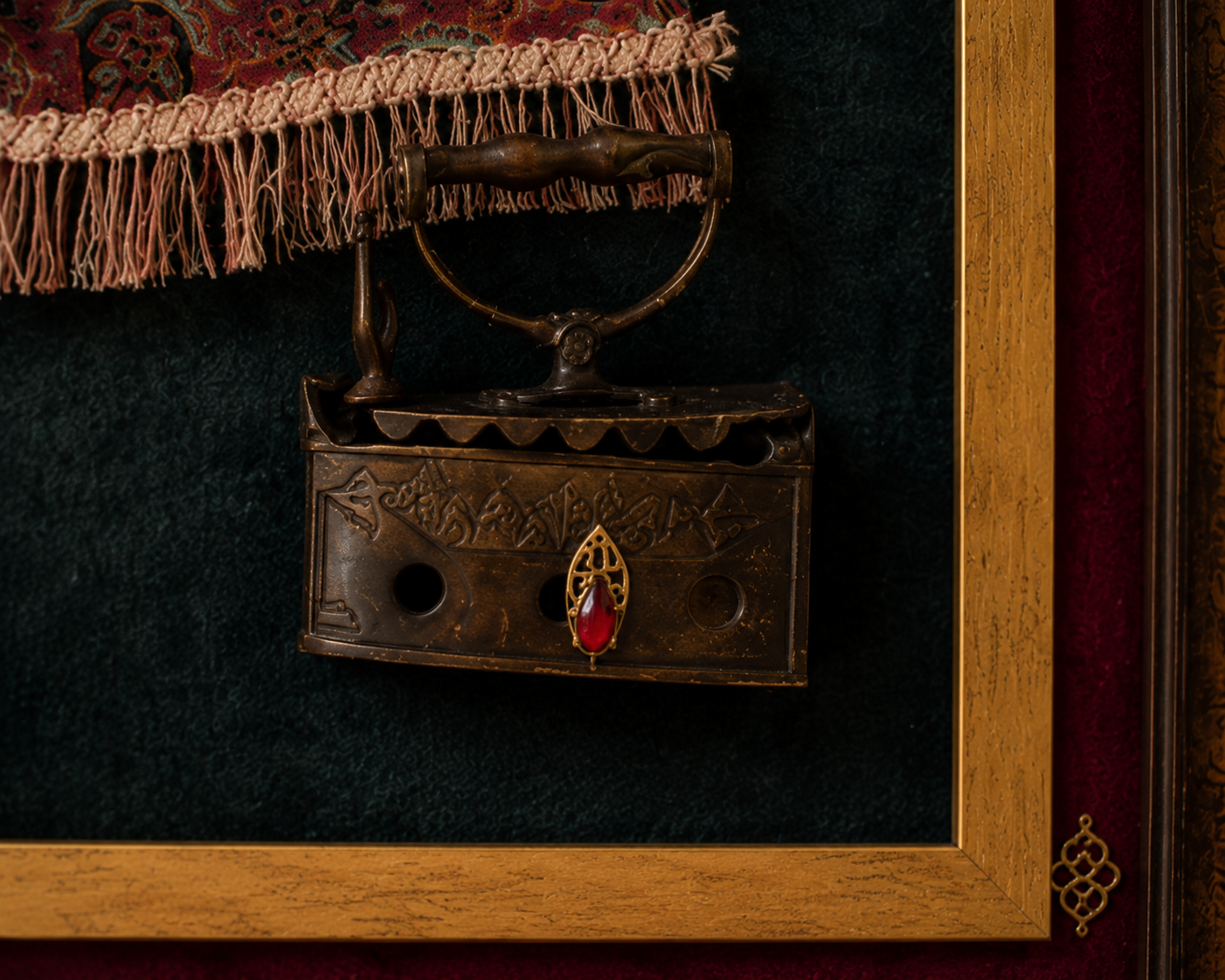 KHAYAT — Framed Persian Textile Object