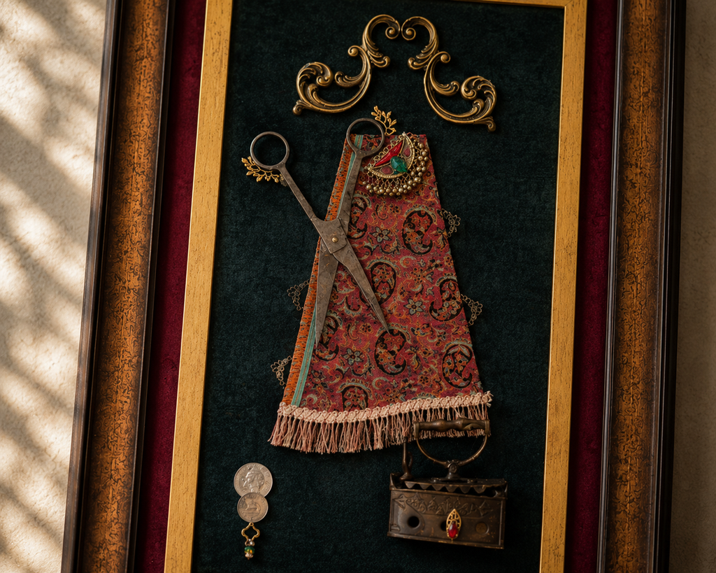 KHAYAT — Framed Persian Textile Object